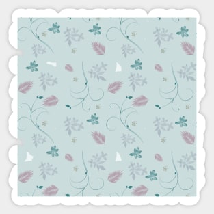 Romantic floral pattern Sticker